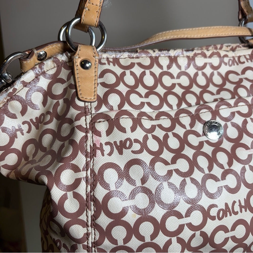 Coach signature canvas satchel - Picture 4 of 8